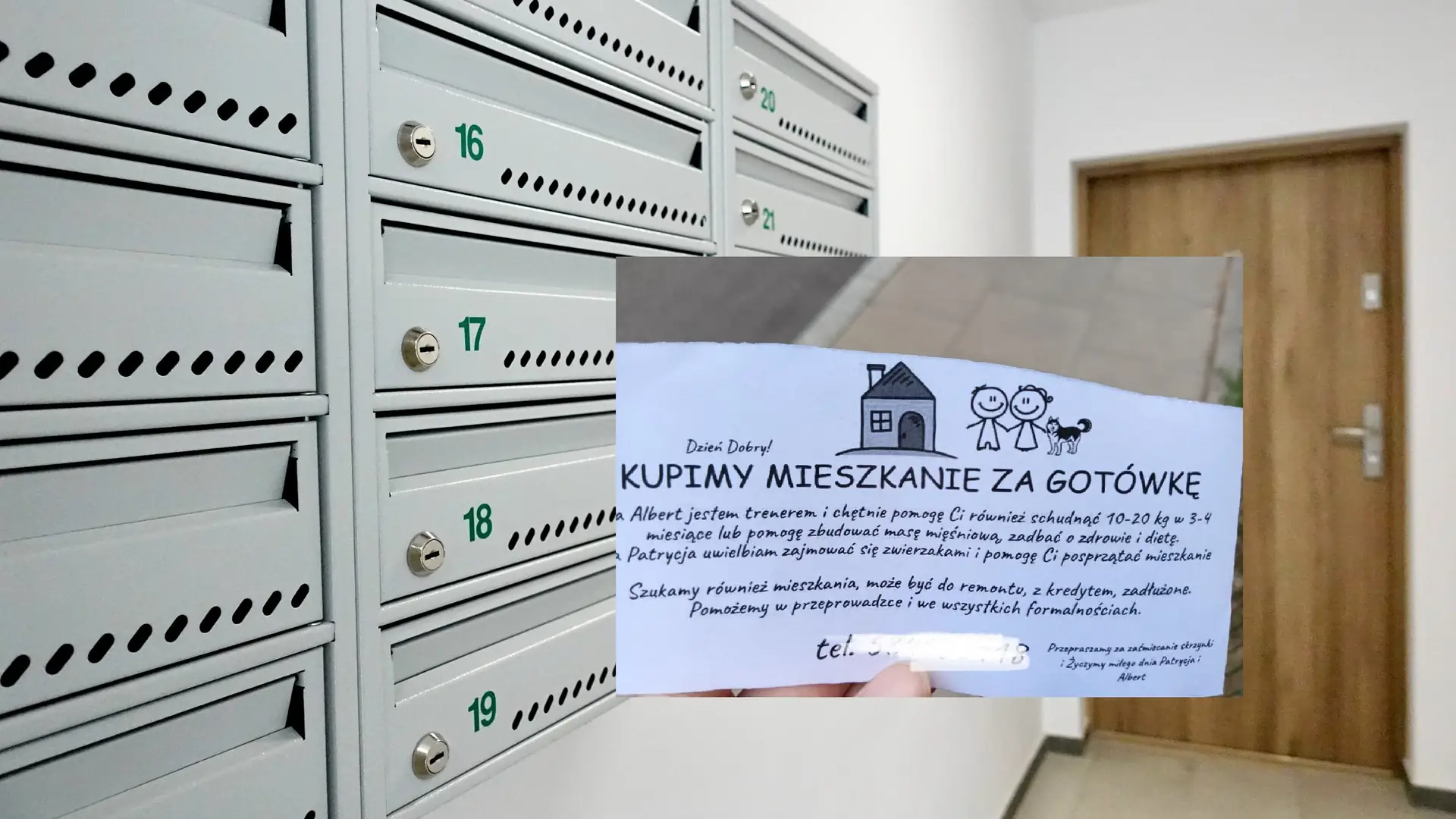 Kuriozalne ogłoszenie flippera. Kupi mieszkanie i pomoże schudnąć