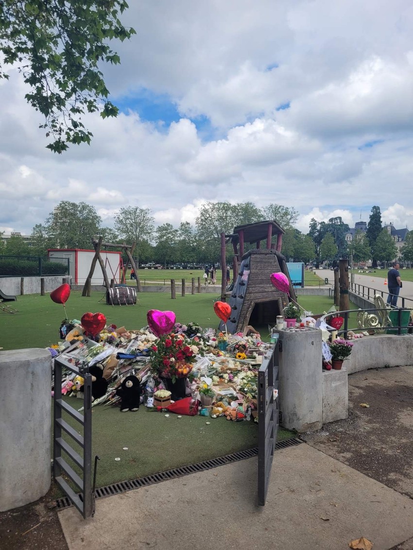 Parkić u Ansi gde su izbodena deca