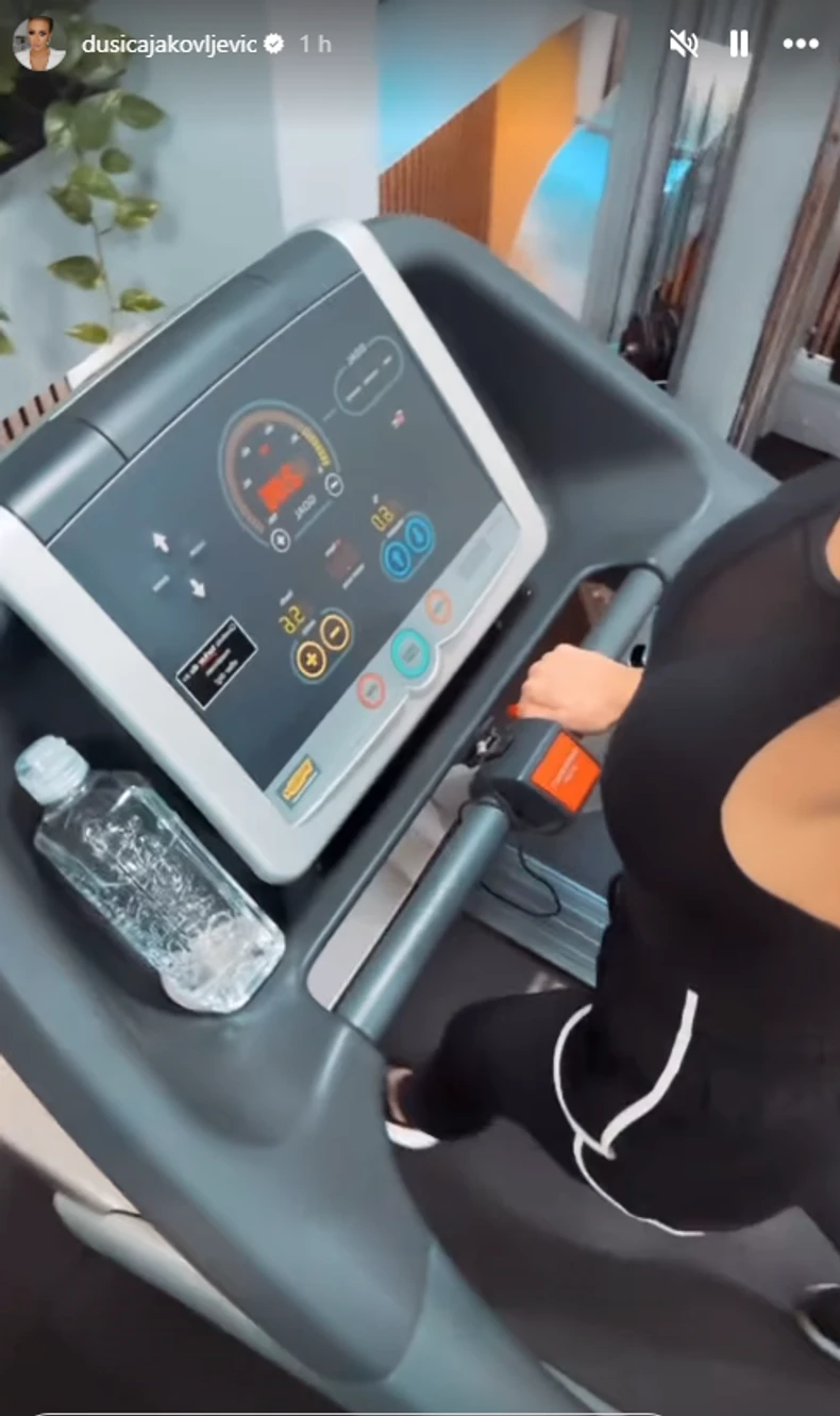 Dušica Jakovljević u teretani