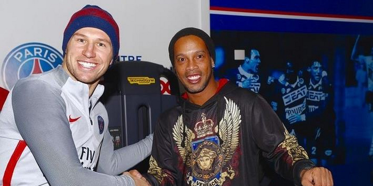 Grzegorz Krychowiak spotkał się z Ronaldinho. Fani mu zazdroszczą