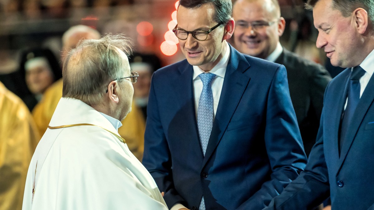 Ojciec Tadeusz Rydzyk i premier Mateusz Morawiecki