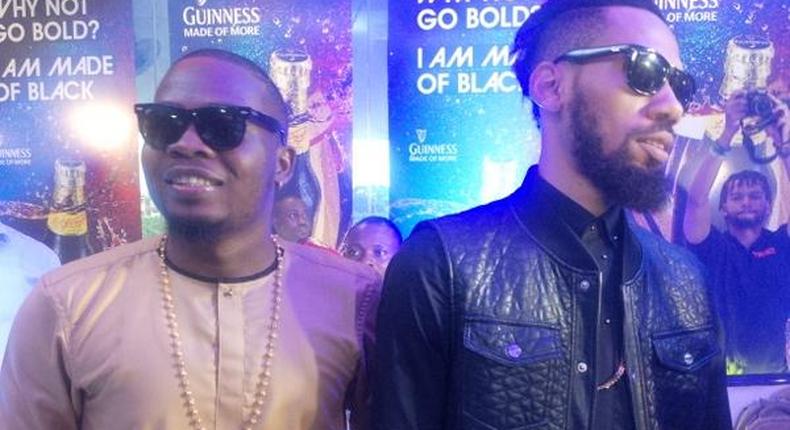 Olamide and Phyno at the Made of Black party 