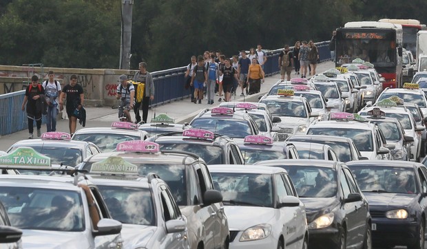 Protest taksista bunić