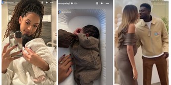 Thomas Partey and girlfriend Janine Mackson welcome baby girl