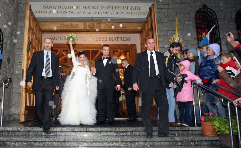Katarzyna Cichopek poślubiła Marcina Hakiela we wrześniu 2008 r.