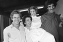 Anthony Daniels, Carrie Fisher, Harrison Ford i Peter Mayhew w 1978 roku
