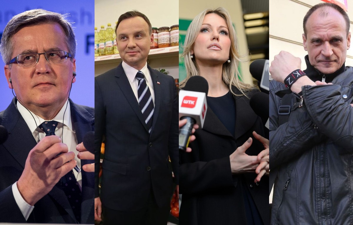 Bronisław Komorowski, Andrzej Duda, Paweł Kukiz, Magdalena Ogórek