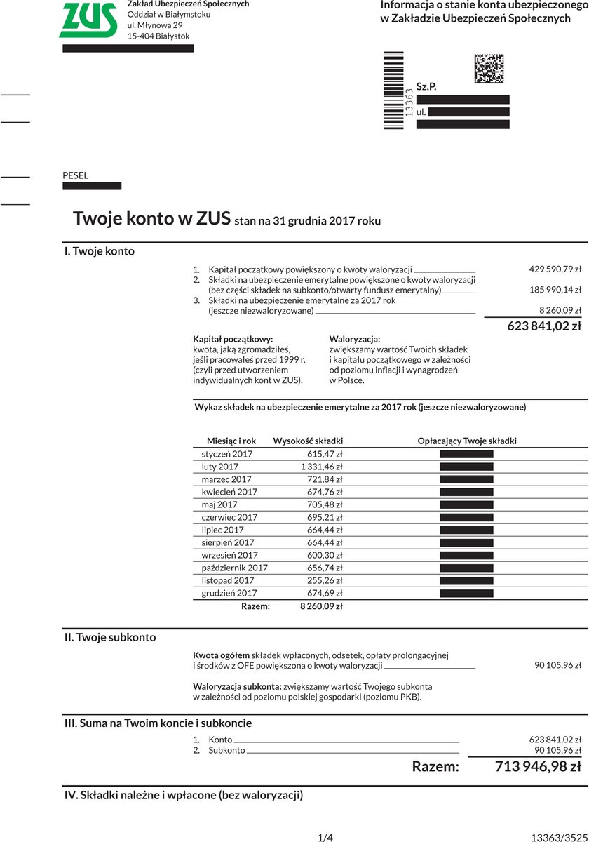Takie listy wkrótce trafią do wszystkich ubezpieczonych w ZUS