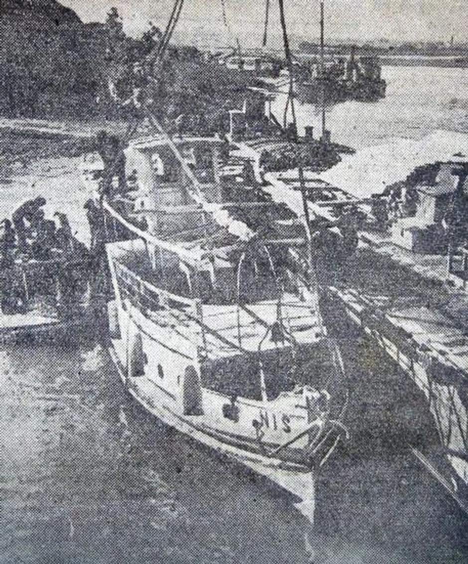 Brod "Niš" je posle izvlačenja sa dna reke izgledao skoro neoštećeno