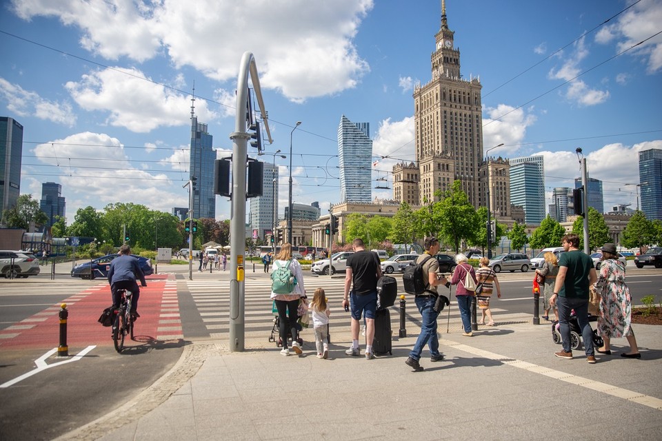 Nowe przejścia dla pieszych w centrum Warszawy już otwarte