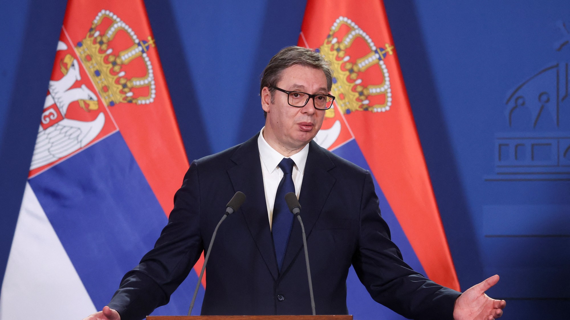 Srbský prezident Aleksandar Vučič, REUTERS/Bernadett Szabo