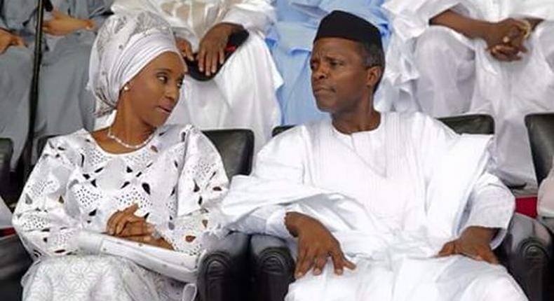 Vice President Yemi Osinbajo and wife, Dolapo