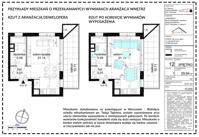 Patodeweloperzy zakłamują rysunki ofert mieszkań, żeby wyglądały na większe