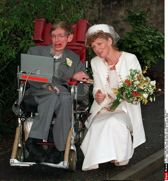 Stephen Hawking z drugą żoną Elaine Mason