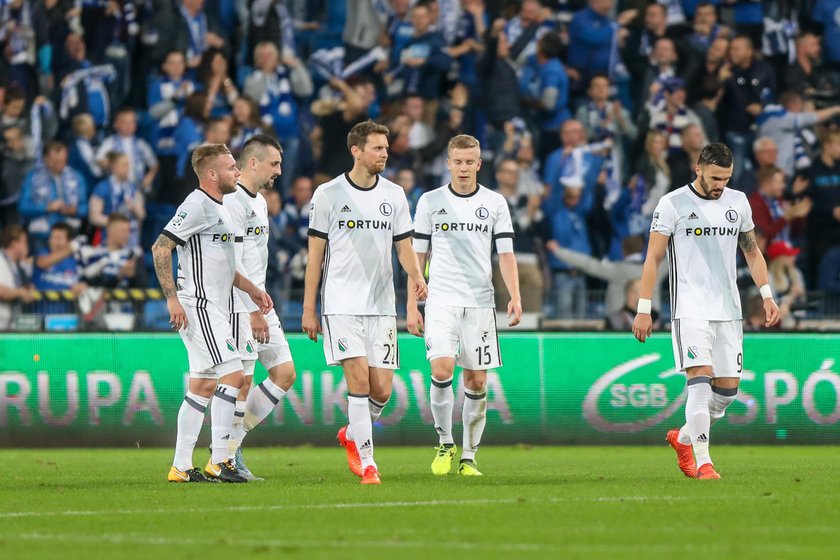 Pilka nozna. Ekstraklasa. Lech Poznan - Legia Warszawa. 01.10.2017