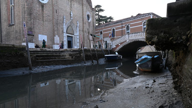 W Wenecji zabrakło wody w kanałach. "Potrzebujemy 50 dni deszczu" 