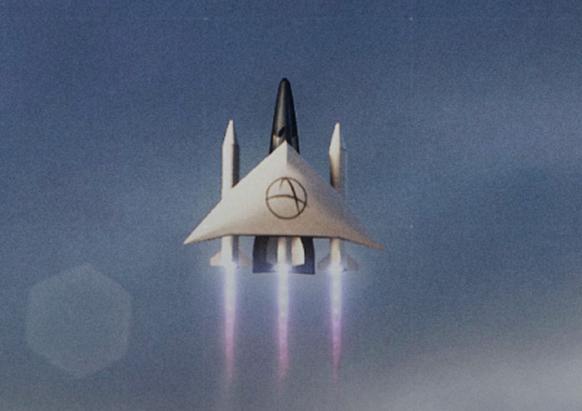 Wizualizacja naddźwiękowego samolotu Space Transportation; źrodło: Space Transportation
