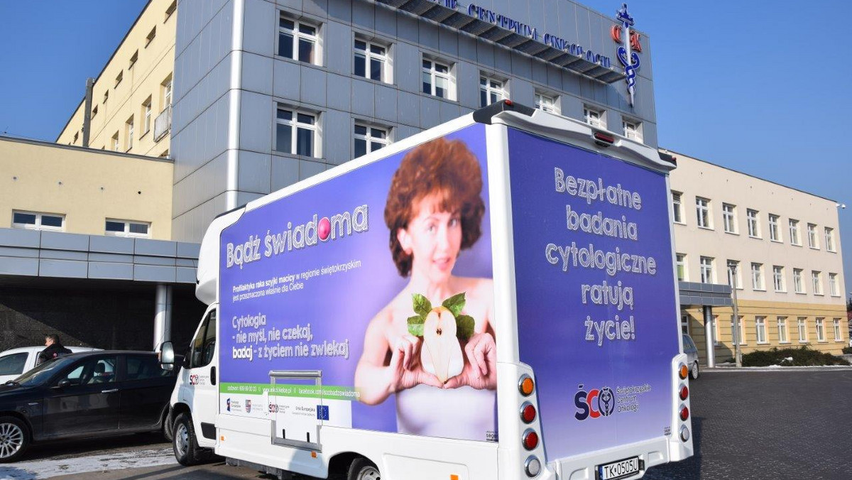 Świętokrzyskie Centrum Onkologii dysponuje pierwszym w Polsce cytobusem. To wykonany od podstaw na pojeździe do 3,5 tony mobilny gabinet położnej, w którym kobiety będą mogły bezpłatnie wykonać badanie cytologiczne.
