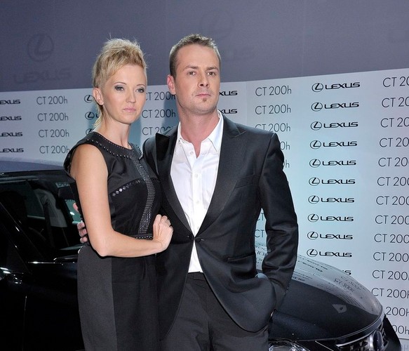 Paweł Małaszyński z żoną Joanną Chitruszko