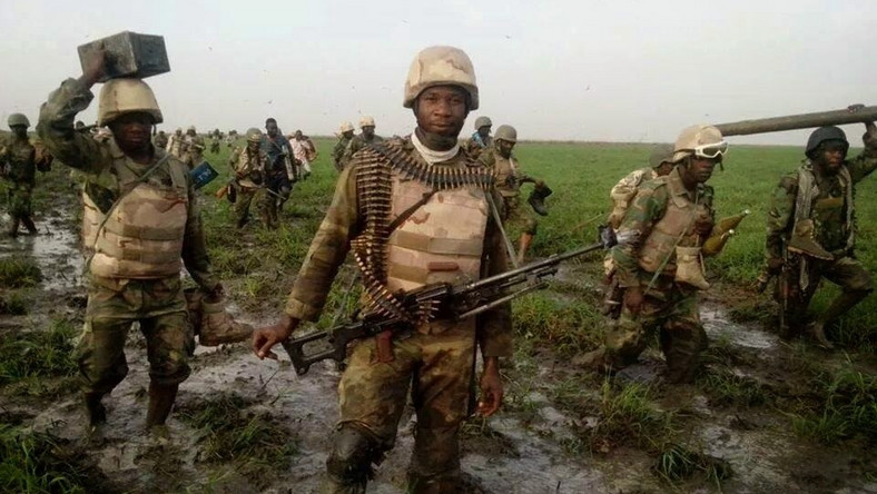 Nigerian soldiers reportedly engaged Boko Haram insurgents in a fierce gun battle on Friday, February 21, 2020, when the terrorists attacked Garkida, a town in Adamawa state. (PMNews). 