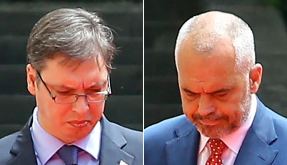 Premijeri Srbije i Albanije očigeldno namršteni...