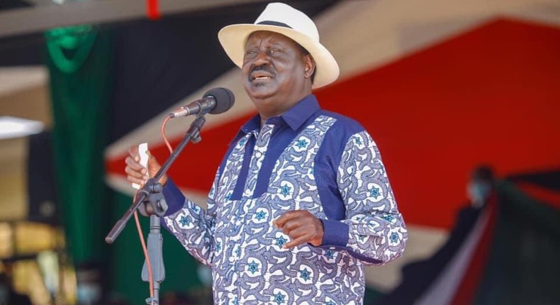 Former Prime Minister Raila Odinga