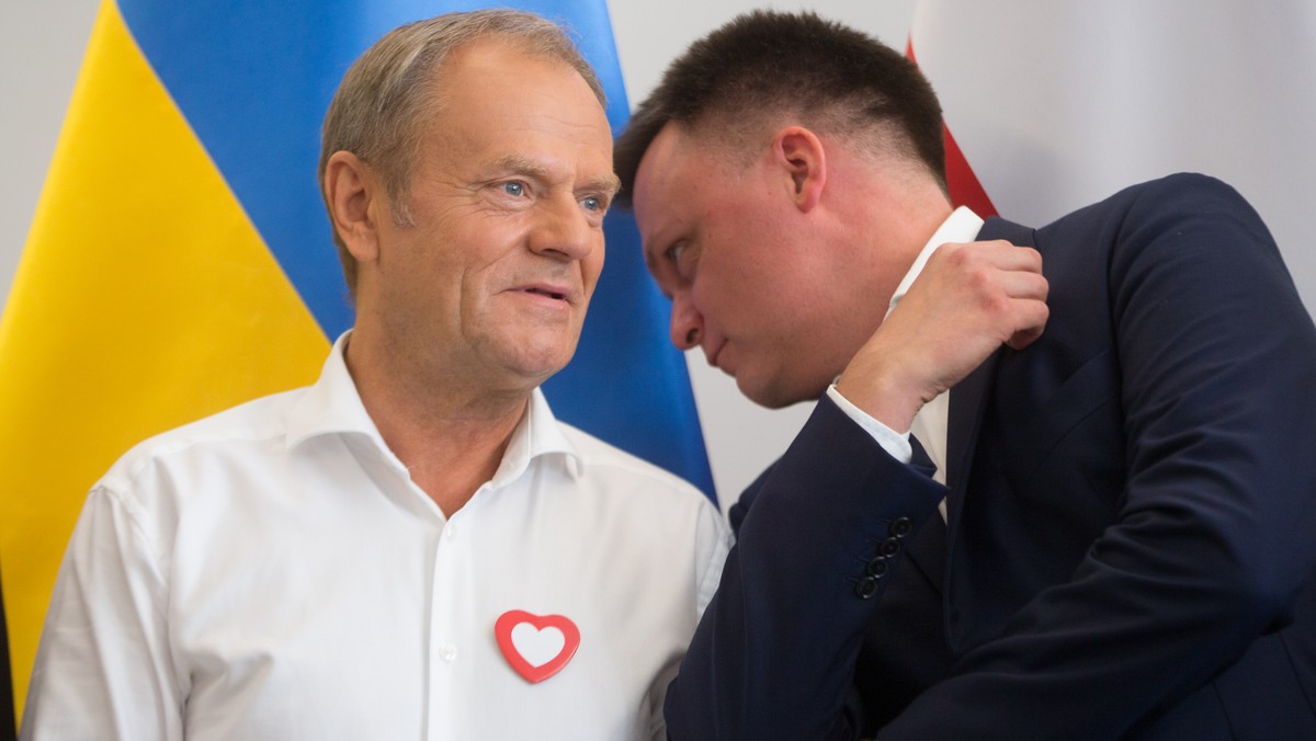 Donald Tusk i Szymon Hołownia