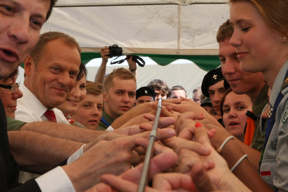 KRAKÓW ZLOT HARCERZY JUBILEUSZ DONALD TUSK