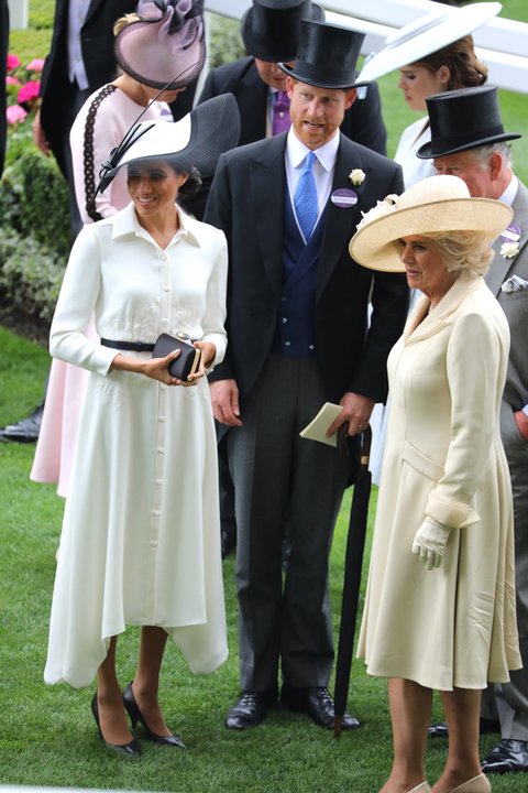 Royal Ascot 2018: Meghan Markle i książę Harry oraz książę Karol i Camilla Parker-Bowles