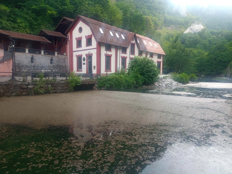 Alge popločale kupalište kod stare hidrocentrale