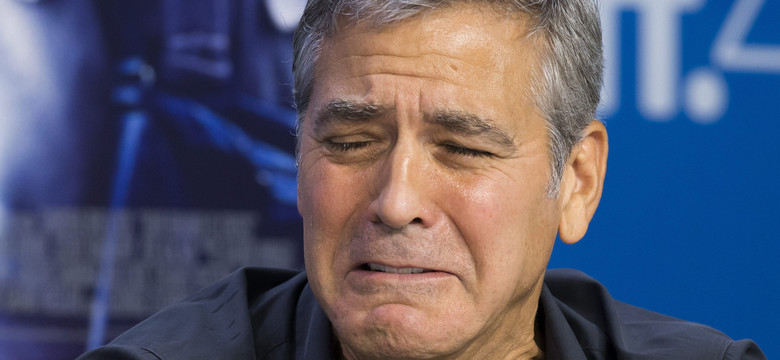 Tak płacze George Clooney [ZDJĘCIA]