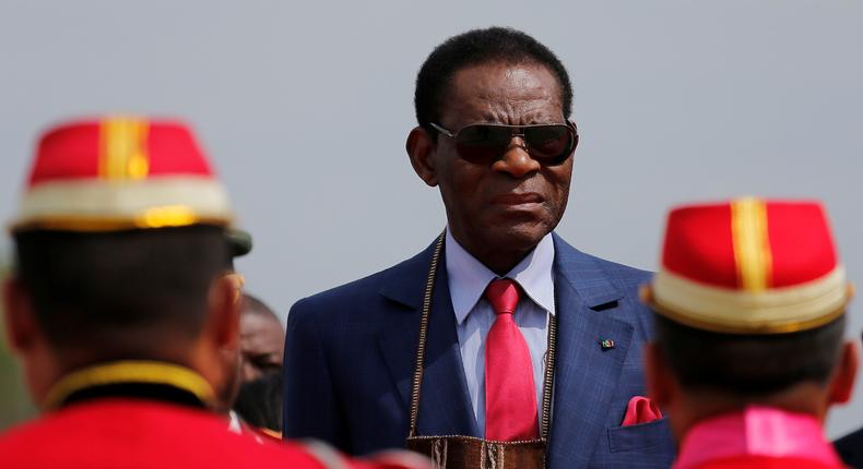 Equatorial Guinea's President Teodoro Obiang Nguema.