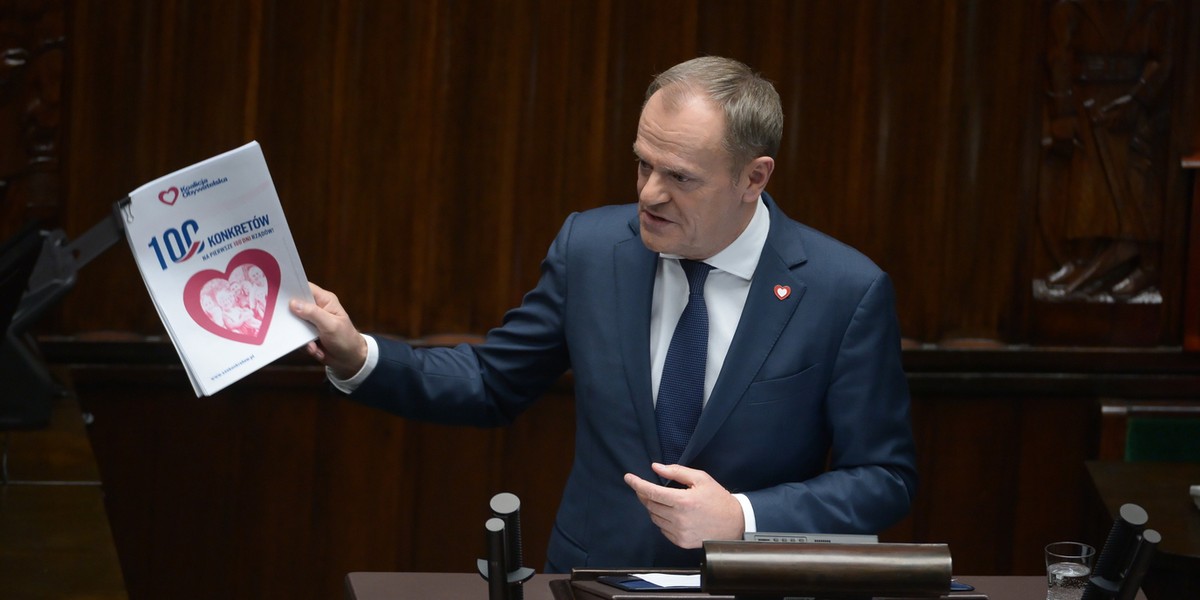 Donald Tusk w swoim exposé powtórzył część obietnic. Ich koszt to kilkadziesiąt miliardów złotych