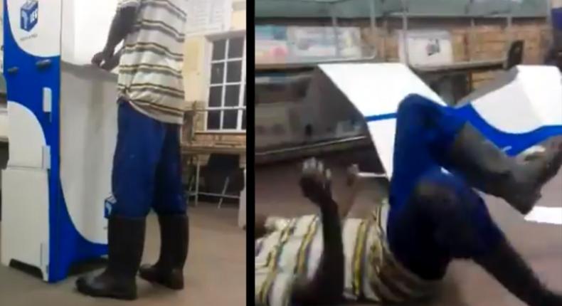 Hilarious video of a drunk man struggling to cast his vote will leave you in stitches