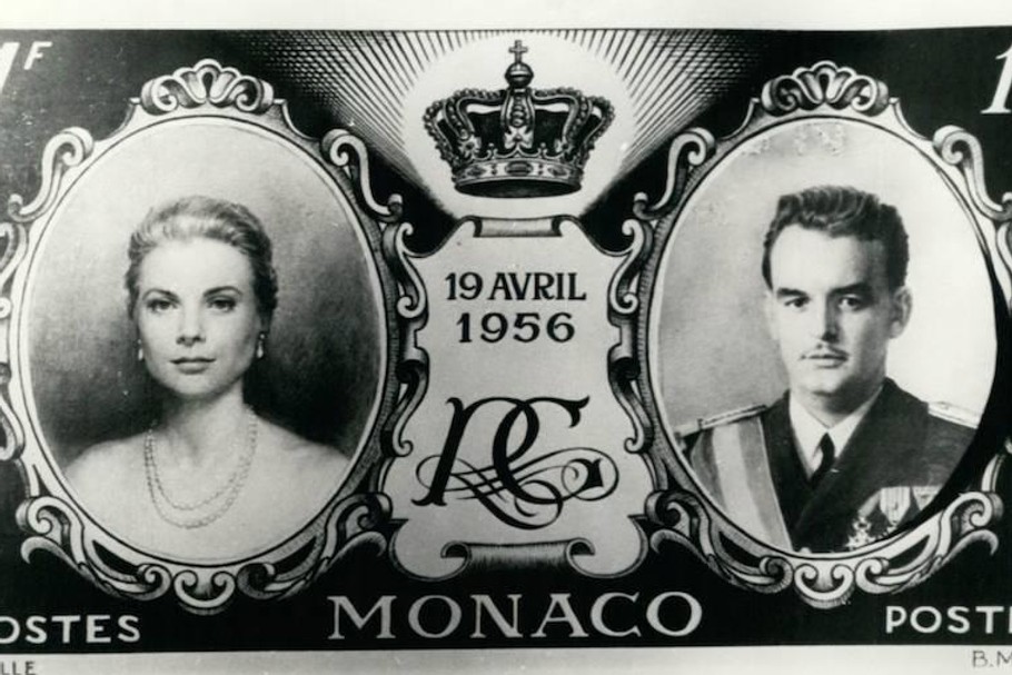 znaczek Monako książę Rainier i Grace Kelly