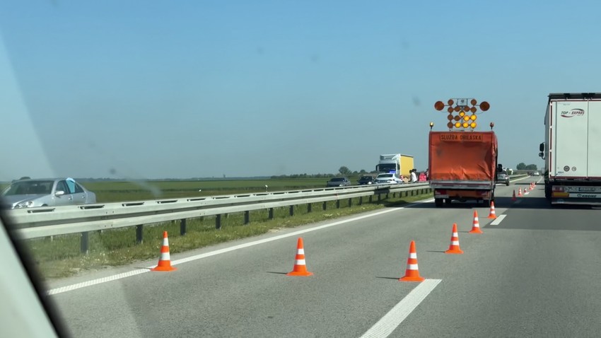 Udes na auto-putu Miloš Veliki od Uba ka Obrenovcu