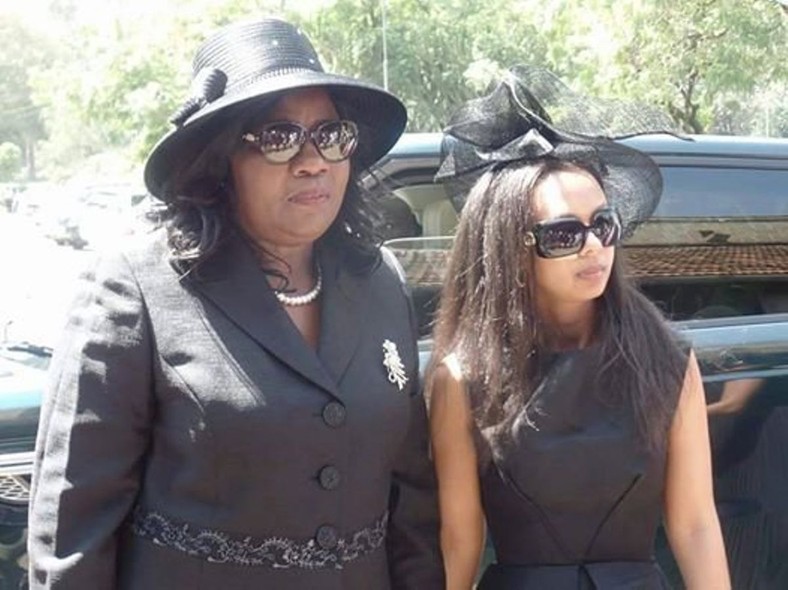 Ida Odinga with her daughter In-law Lwam Bekele