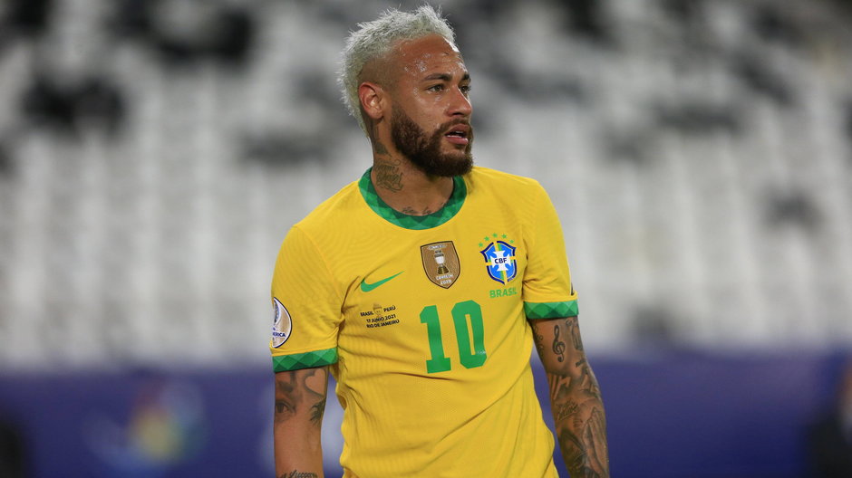 Neymar w trackie meczu z Peru