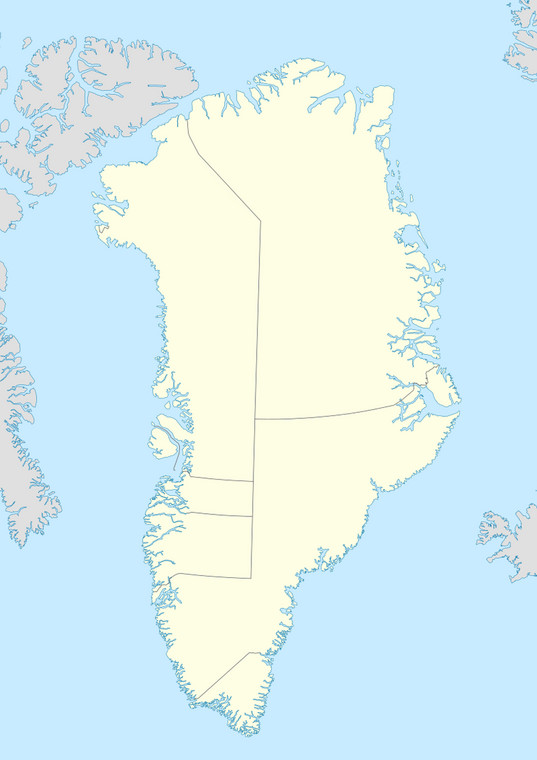 Kvanefjeld na mapie Grenlandii