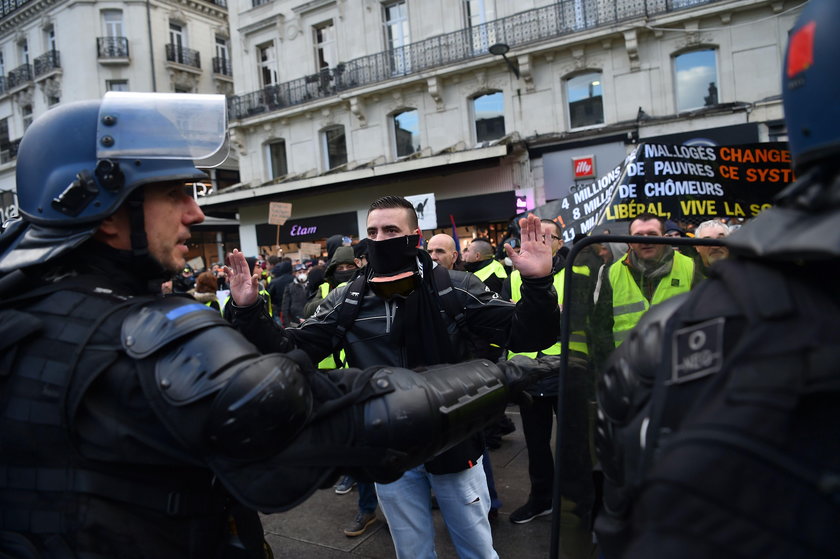 Francja protest.