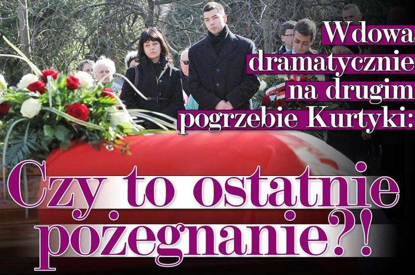 Wdowa dramatycznie na drugim pogrzebie Kurtyki: Czy to ostatnie pożegnanie?!