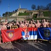 Plivanje za časni krst ispod Beogradske tvrđave