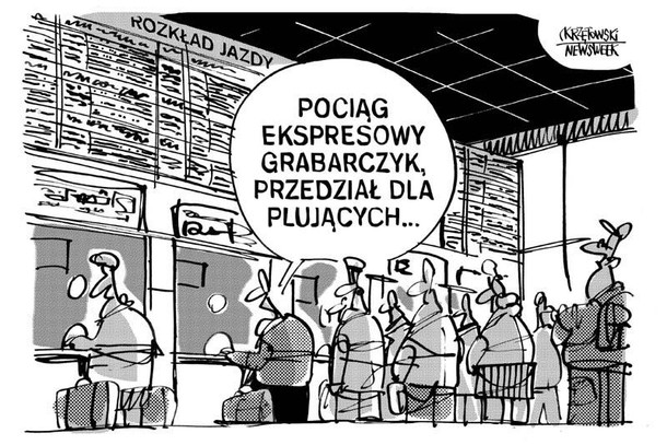 Przedzial dla plujacych pkp grabarczyk krzętowski