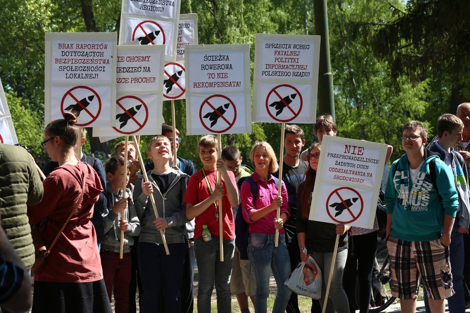 Protest w Redzikowie, 13 maja 2016 roku