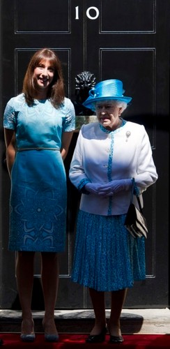 Samantha Cameron i królowa Elżbieta II