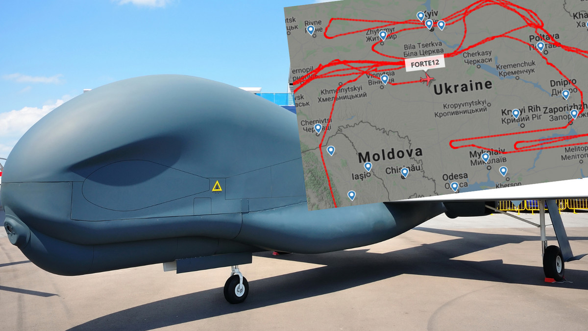 Dron USA nad Ukrainą. Obserwowały go tysiące osób