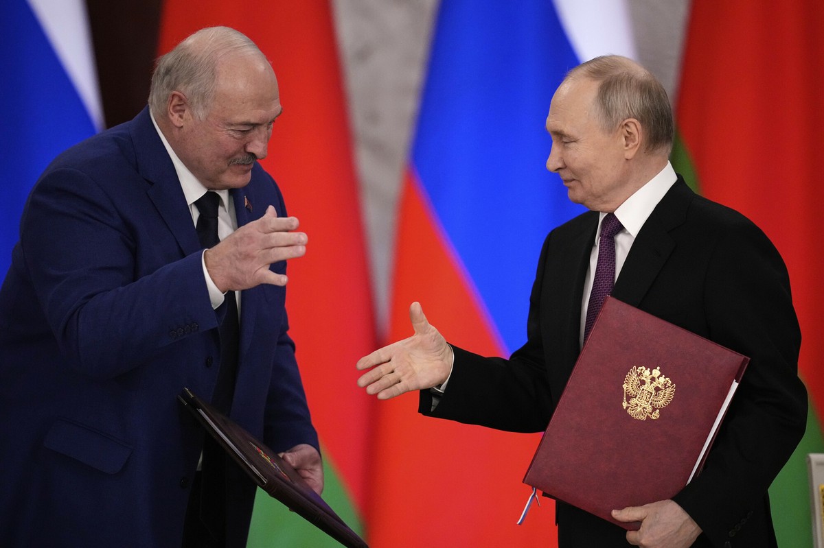 Alaksandr Łukaszenka i Władimir Putin