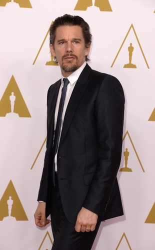 Ethan Hawke na spotkaniu nominowanych do Oscara 2014