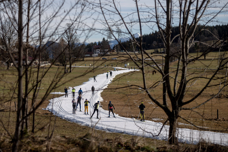 Śniegu brakuje także w austriackim Ramsau am Dachstein