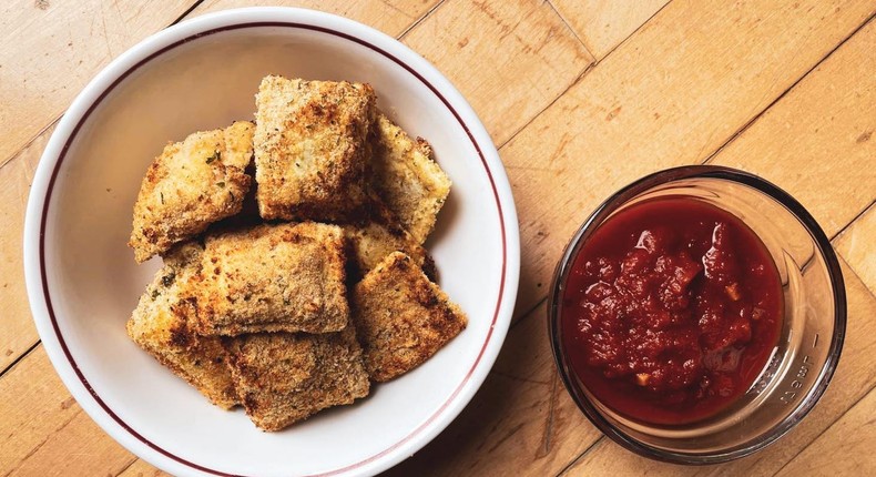 Frozen ravioli is a popular appetizer in St. Louis. Meredith Schneider